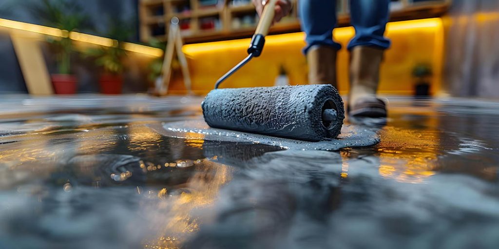 нанесение гидроизоляционного покрытия на бетонный пол